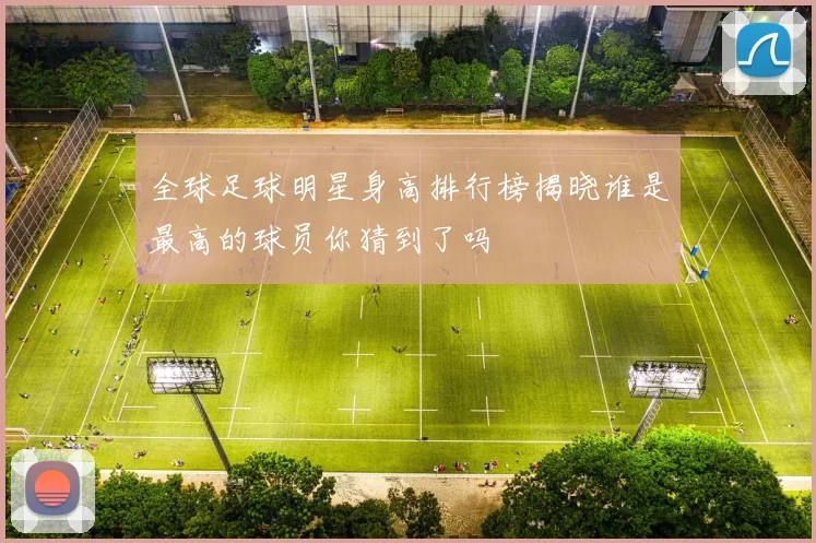 全球足球明星身高排行榜揭晓谁是最高的球员你猜到了吗